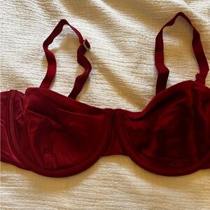 Cuup Elegant Satin Red Women's Bra